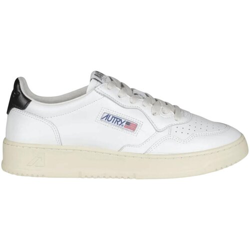Autry Nizke superge Medalist Leather Low White Black Tab (Women&amp;#039;s) Črna Slike
