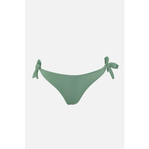 Trendyol Green Textured Fabric Tie Detailed Bikini Bottoms Slike