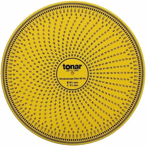 Tonar Acrylic Stroboskopski disk Rumena