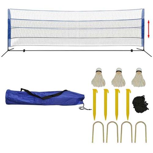  Komplet mreže za badminton s perjanicami 500x155 cm Slike