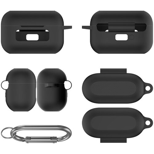INF Združljiv silikonski ovitek za slu&scaron;alke TOZO NC9 Bluetooth 2024 Black, (5000076722) Cene