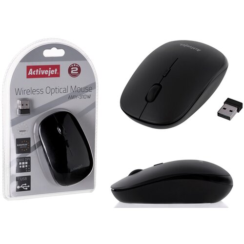 Bežični mi&amp;scaron; ActiveJet AMY-310W Wireless Slike