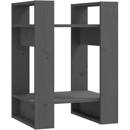  za knjige / sobna pregrada sivi 41x35x57 cm od borovine Slike