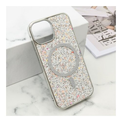  Futrole glam glow magsafe za iphone 15 (6.1) srebrna ( F121191 ) Cene