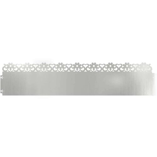 VidaXL Rubnjaci za travnjak 30 pcs Srebrno 103 x 0,05 x 22 cm Slike