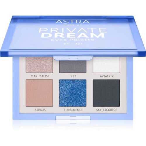 Astra Make-up Private Dream Palette paleta sjenila za oči nijansa 04 - Jet 1 kom Slike