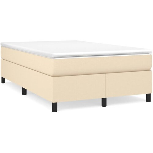 vidaXL Krevet box spring s madracem krem 120 x 190 cm od tkanine Cene