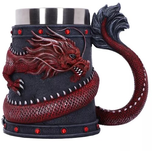 Nemesis Now dragon coil tankard red Slike