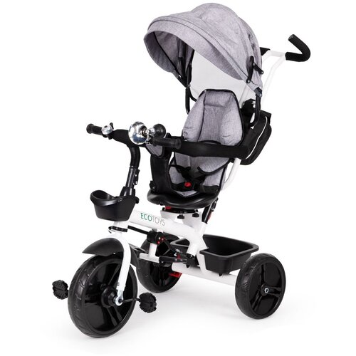 ECO TOYS tricikl s rotirajućim sjedalom 360&amp;deg; i krovićem Slike