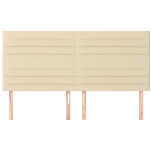 Uzglavlje krem boje 160x5x118/128 cm tkanina Slike