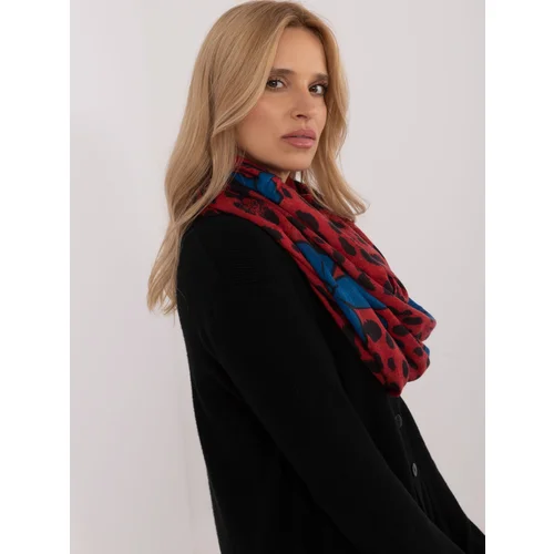 Fashion Hunters Red women's scarf made of viscose