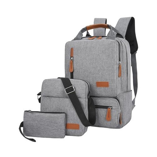  Ranac za laptop bp-07 set 3u1 (ranac i dve torbice) sivi ( T158 ) Cene