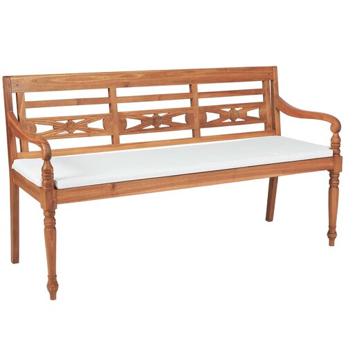 BATAVIA klupa s jastucima 150 cm tikovina Cene