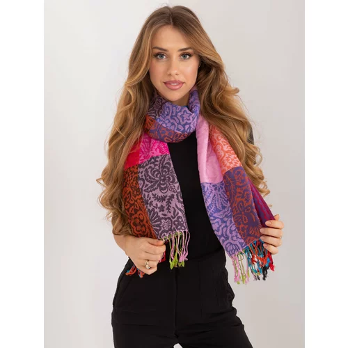 Fashion Hunters Women's colorful scarf with fringes