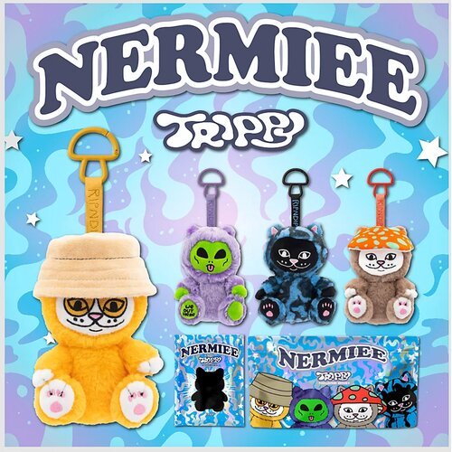 Ripndip Nermiee Buddiee Trippy Bag Charm Plush Toy multi Cene