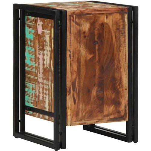  Noćni ormarić 40x40x59 cm Masivno drvo od recikliranog drva - 1 masivno obnovljeno drvo Slike