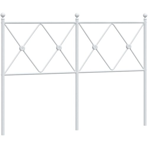  Metalno zamjensko uzglavlje bijelo 120 cm Slike