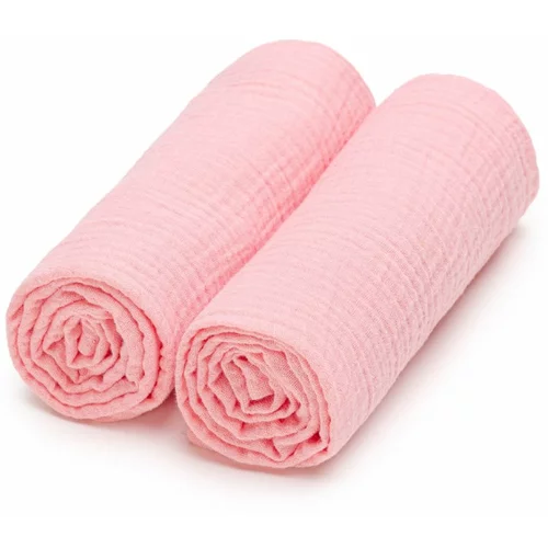 T-TOMI Muslin Diapers Pink platnene pelene 65 x 65 cm 2 kom