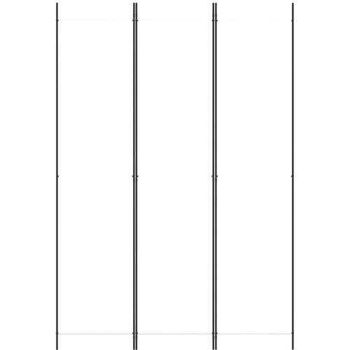  Sobna pregrada s 3 panela bijela 150 x 220 cm od tkanine Slike