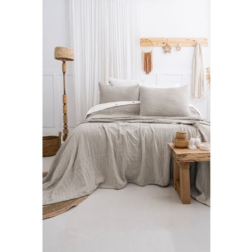  janna - beige beige double bedspread set Cene