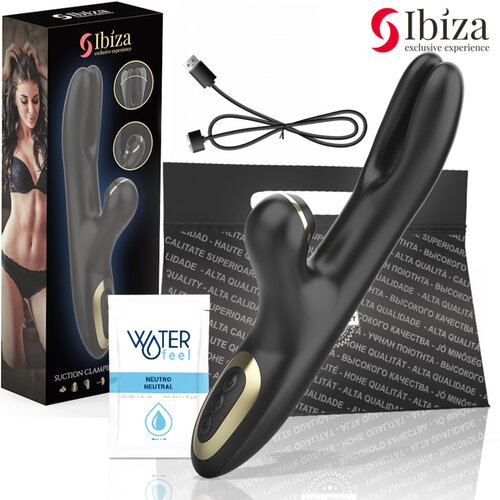 Ibiza Double Vibrator Clamping Black Slike