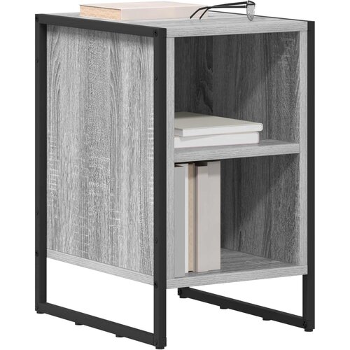  Noćni ormarić 2 pcs Siva Sonoma 39.5 x 30 x 50 cm Slike