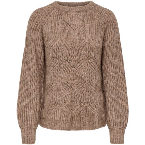 Only Puloverji Onlgila Life Ls Structure O-Neck Bf Knt 15358569 Kostanjeva Cene