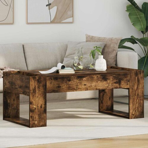  Stolić za kavu Dimljeni hrast 110 x 50 x 41 cm Konstruirano drvo Cijene