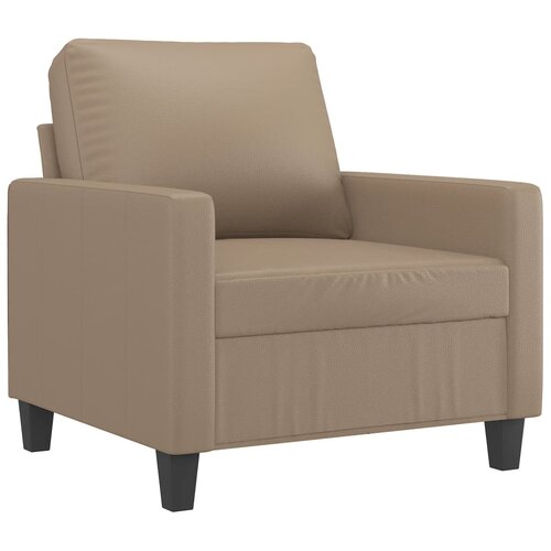 VidaXL Fotelja boja cappuccina 60 cm od umjetne kože Slike