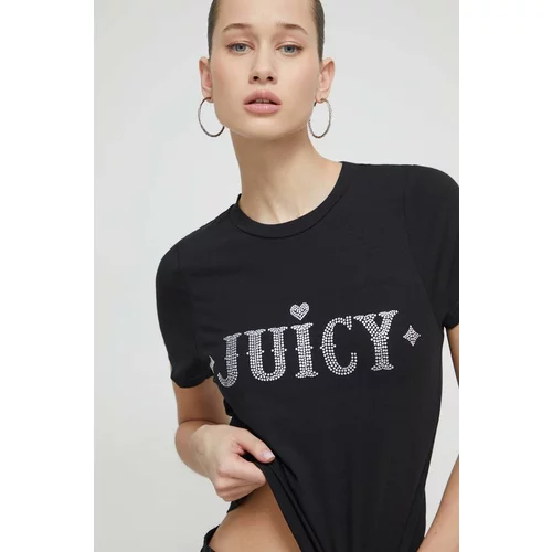 Juicy Couture Majica kratkih rukava za žene, boja: crna
