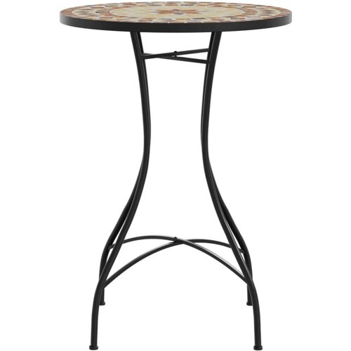  Bistro stolić s mozaikom boja cigle i bijela &amp;Oslash;50x70cm keramički Slike