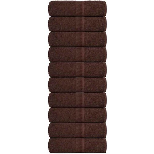  Ručnici za pranje FROGN 10 kom smeđi 30x30 cm 360 g/m&amp;sup2; Slike