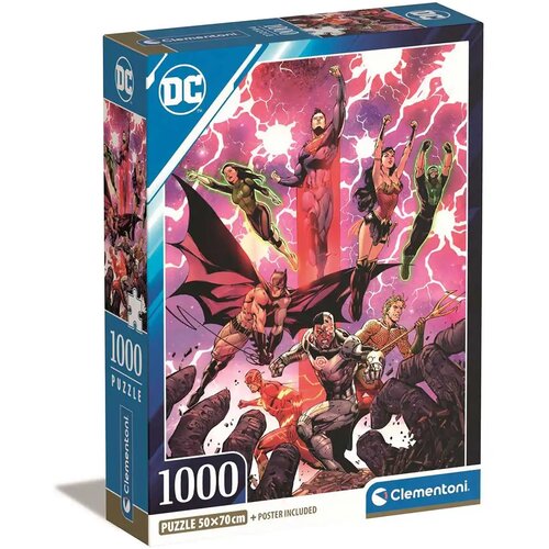 Clementoni DC Comics: Liga pravde strip 1000-dijelni Compact puzzle 50x70cm - Slike