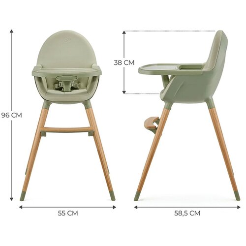Kinderkraft Hranilica Fini 2 2u1, Green Slike