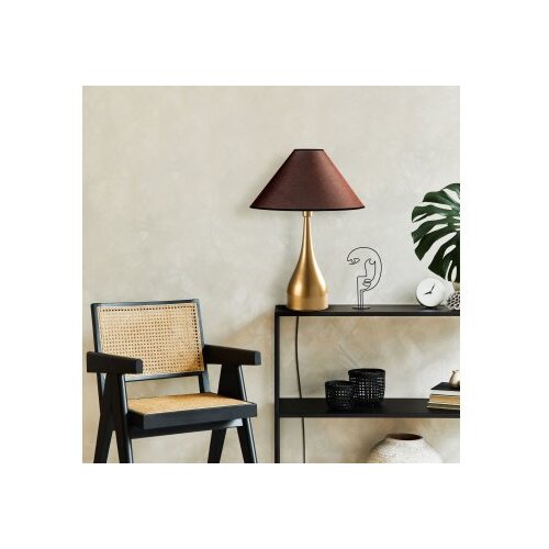 Opviq Stona lampa Luna-15274, 50x50x68 cm, IP20, Smeđe-zlatna boja Slike