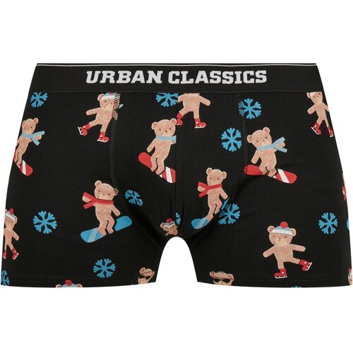 Urban Classics Organic X-Mas boxers 3-pack teddy aop+jasper+navy Slike