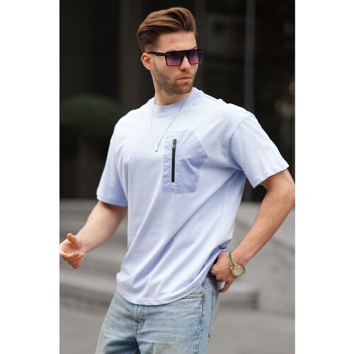 Madmext bebe blue pocket detailed men's t-shirt 6183 Cene