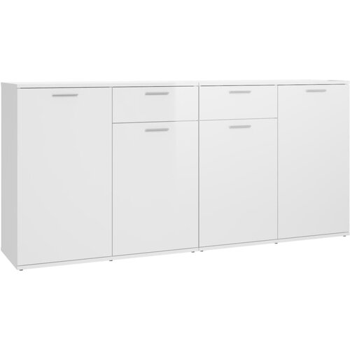 Maison Chic Komoda - Predalnik visok sijaj bela 160x36x75 cm iverna plošča, (21721559) Cene