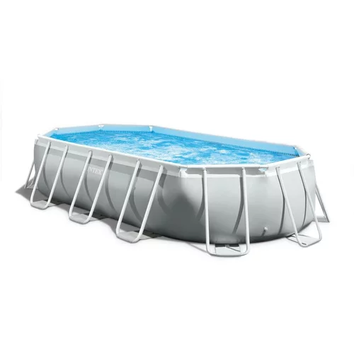 Intex montažni bazen prism frame oval (d 503 x š 274 x v 122 cm, s filter kartušo 5.678 l/h in lestvijo)