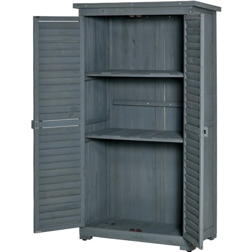 HOMESTAR Vrtni kabinet 87x46,5x160 cm siva, (5000228203) Cene