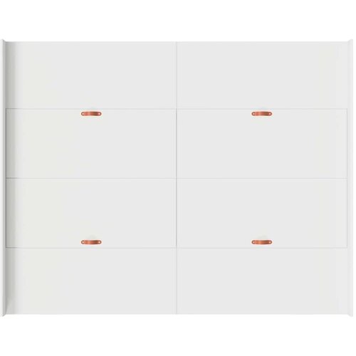  Krevet s ladicama Bijelo 160 x 200 cm Konstruirano drvo Slike