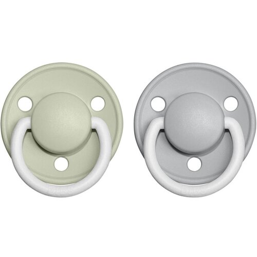 Bibs De Lux Natural Rubber Night Size 2: 6+ months duda Sage / Cloud 2 kos Cene