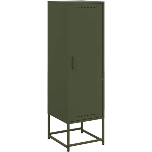 Maison Chic Visoka omara - Komoda - Predalnik olivno zelena 36x39x123 cm jeklo, (21722655) Slike