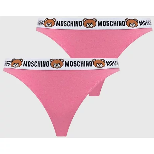Moschino Underwear Tange 2-pack boja: ružičasta, 13854402