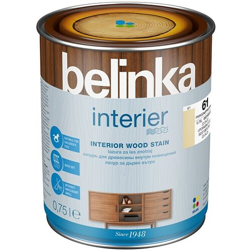 Lazura za drvo Belinka Interier 61 (Prirodno prozirna, 750 ml, Svilenkasti sjaj) Slike