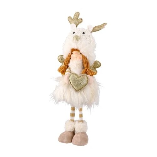 Festa Cupid, novogodišnja dekoracija, devojčica, bela, 55cm Cene