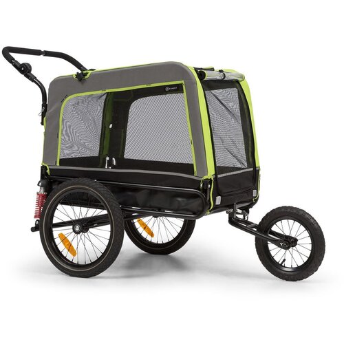 Klarfit Husky Vario, 2-v-1, prikolica za psa, voziček za pse, cca 240 L, 600D, Oxfort, zelena barva Cene