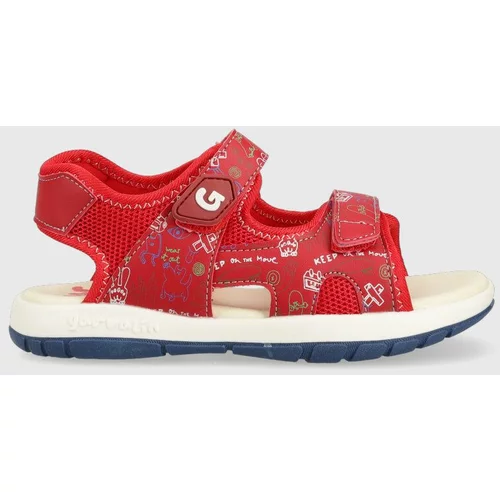 Garvalin Otroški sandali rdeča barva