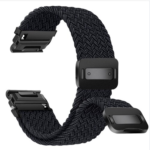 INF združljiv z garmin fenix series quick release magnetic sponka elastičen najlon pleten pas black 22 mm, (5000079639) Cene