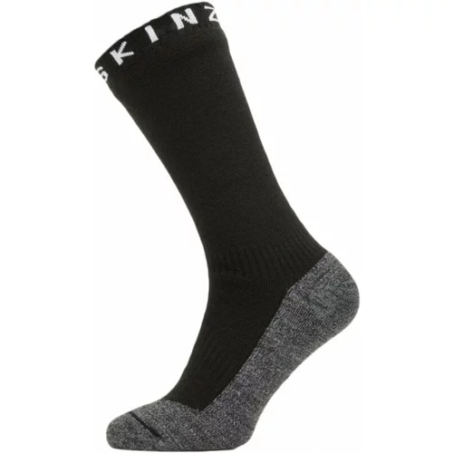 Sealskinz Waterproof Warm Weather Soft Touch Mid Length Sock Black/Grey Marl/White XL